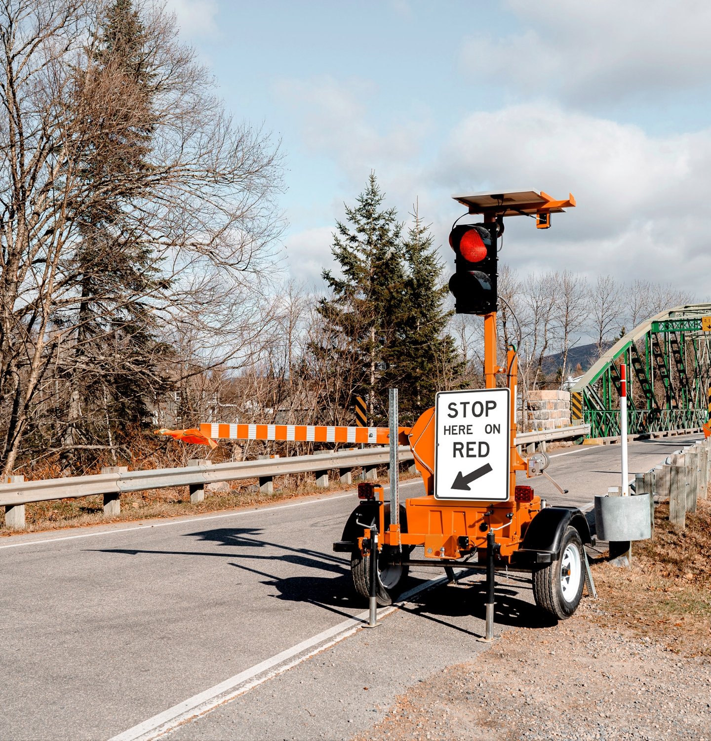 Automated flaggers on a work zone